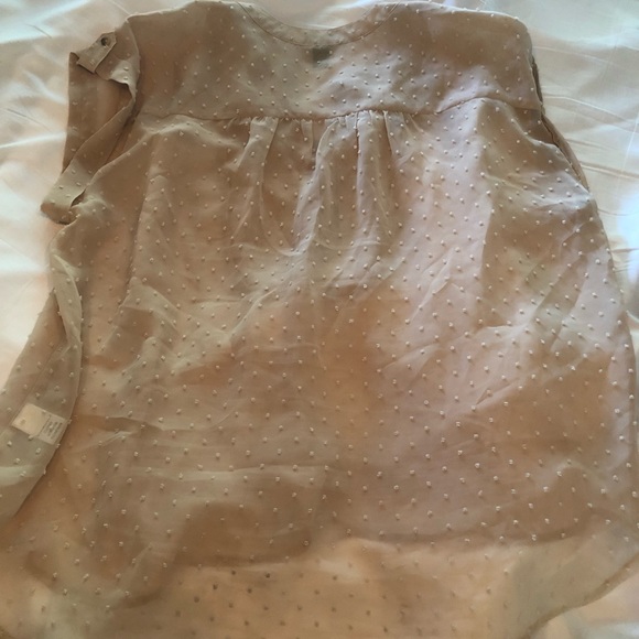 Cap sleeve sheer top - Picture 3 of 3